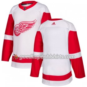 Detroit Red Wings Blank Adidas 2017-2018 Wit Authentic Shirt - Mannen